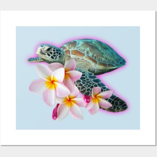 Sea turtle love Posters and Art